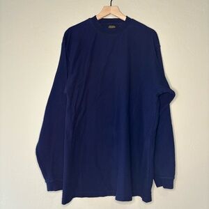 Vintage Alexander Julian Colours 100% Cotton Navy Sweater XL